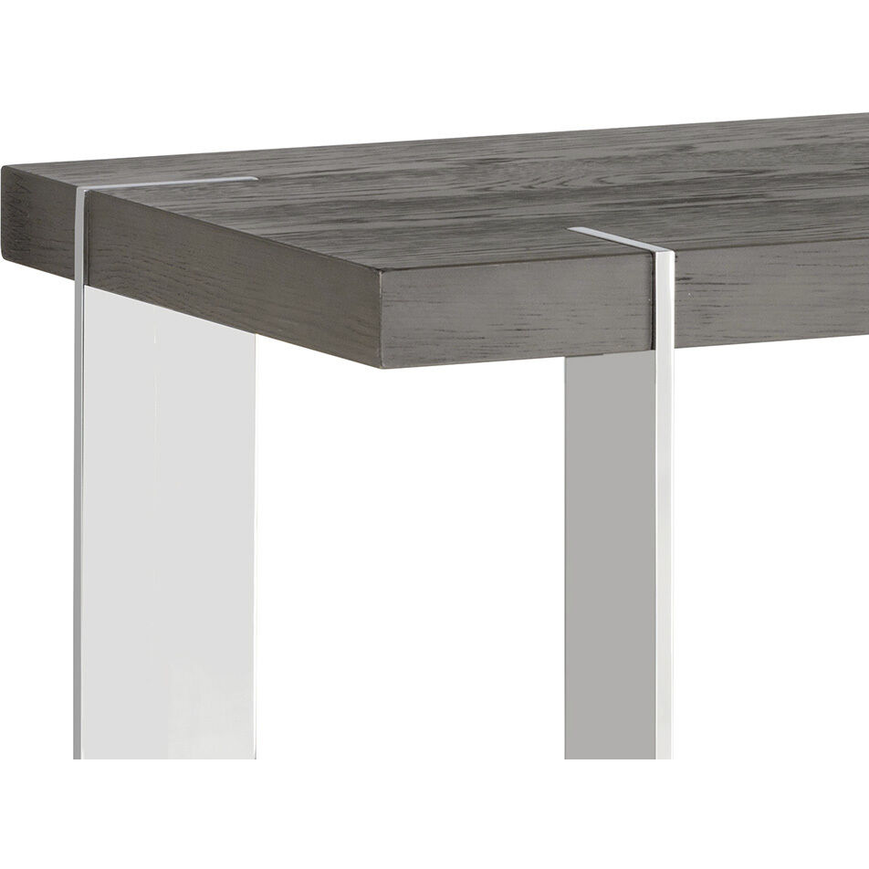 Daria 67 X 17.75 inch Smoke Brown / Polished Console Table